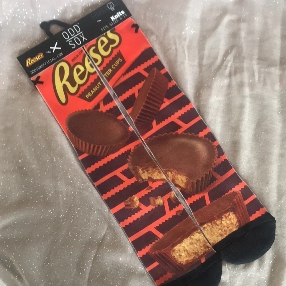 Brand New Odd Sox Reese’s Peanut Butter Cup Crew Socks